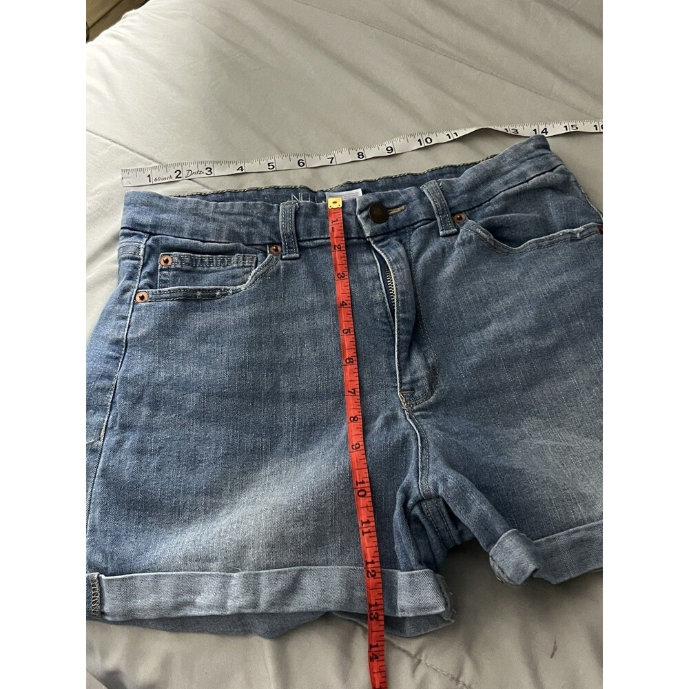 No Boundaries Women's Junior Size 11 Blue Denim Jean Shorts Cuffed - Picture 7 of 7